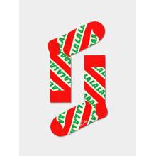 Happy Socks Fa La La La red/green