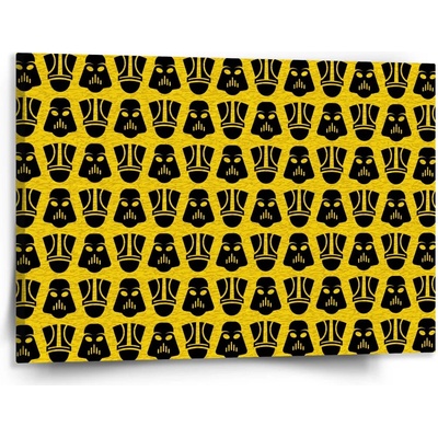 Sablio Obraz Star Wars Stormtrooperi Pattern na žltej - 150x110 cm