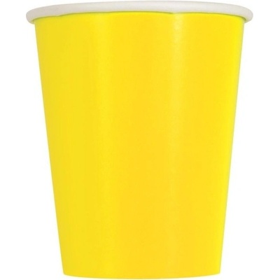 Unique Tégliky papierové neónovo žlté 270 ml