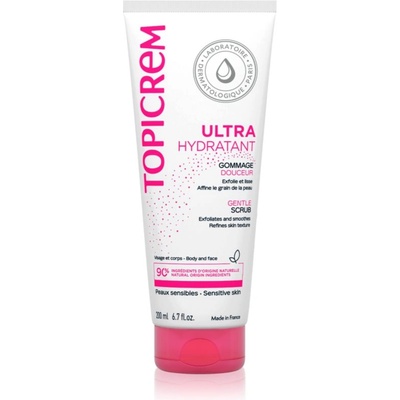 Topicrem UH BODY Gentle Scrub нежен пилинг за тяло за чувствителна кожа 200ml