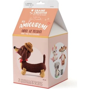 GRAINE CREATIVE Graine creative Комплект за плетене на една кука Дакел (420233)