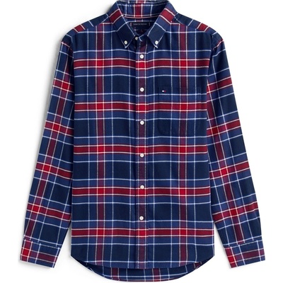 Tommy Hilfiger Риза с дълъг ръкав Tommy Hilfiger Men's Tartan Check Long Sleeve Shirt - Preppy Navy 0MS