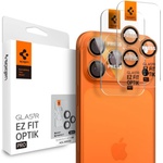 Mcdodo Протектор за камерата (2 броя) за iPhone 17 / 16 / 15 / 14 Pro & Pro Max - Spigen Optik. tR EZ Fit Pro - Оранжево