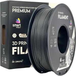 Съвместим Филамент PLA Carbon Fiber черен Smart Print 1kg (NeutralBlackC) (FG-S129-E1)