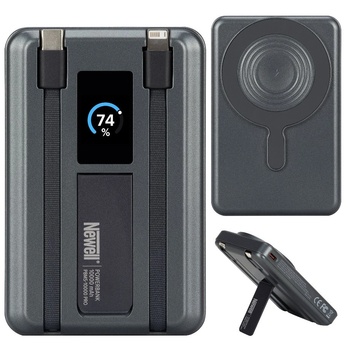 Newell NL4895 Power Bank 10000 mAh USB-C Lightning MagSafe сив