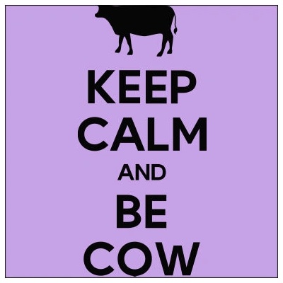 Plakát čtverec Ikea kompatibilní Keep calm and be cow