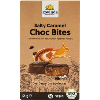 Govinda Salty Caramel Choc Bites Bio - 64 г