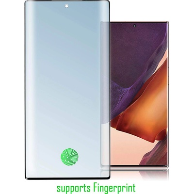 4smarts Second Glass Curved 3D UltraSonix with Colour Frame - калено стъклено защитно покритие с извити ръбове за Samsung Galaxy Note 20 Ultra (черен-прозрачен)