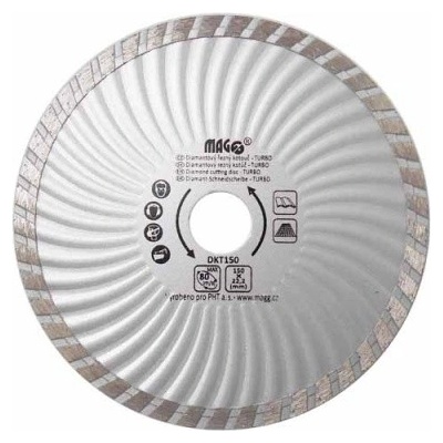 Diamantový kotouč TURBO 150x22,2mm - Magg DKT150