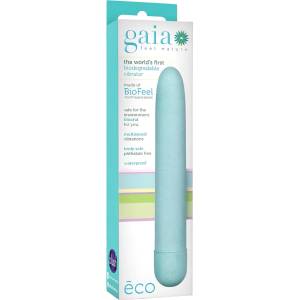 Gaia Eco L - вибратор - екологичен, голям, син