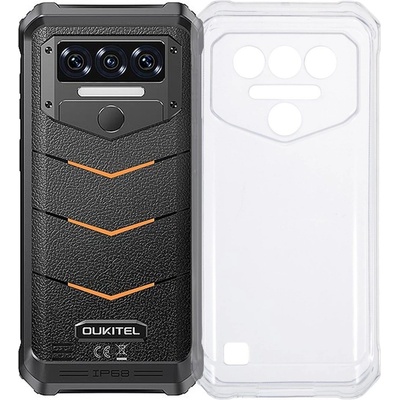 OUKITEL Калъф с протектор за Oukitel WP38 - мек TPU удароустойчив калъф, прозрачен или черен