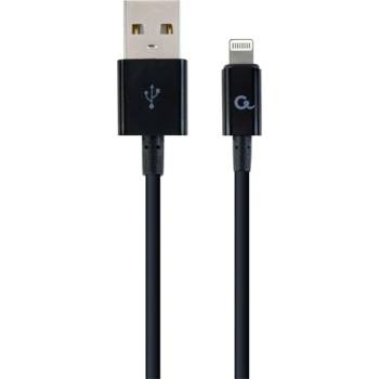 Gembird USB 2.0 A - Lightning M/M кабел за данни 2 м черен CC-USB2P-AMLM-2M (CC-USB2P-AMLM-2M)