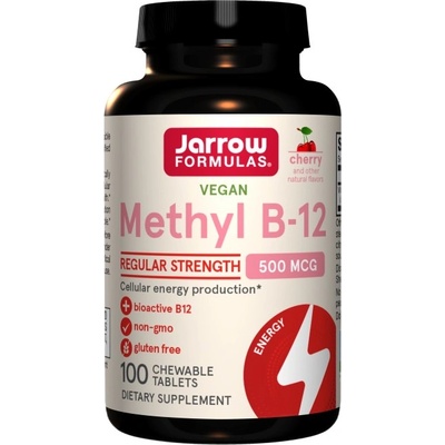 Jarrow Formulas Methyl B-12 500 mcg [100 дъвчащи дражета] Череша