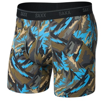 Saxx Quest Quick Dry Mesh Boxer Brief Fly Размер: L / Цвят: кафяв