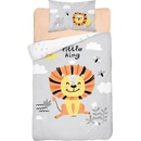 Detexpol obliečky Lvíček sivé 100 x 135 cm 40 x 60 cm