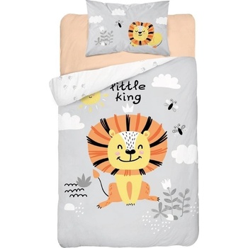 Detexpol obliečky Lvíček sivé 100 x 135 cm 40 x 60 cm