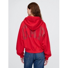 GAP Crop mikina VintageSoft s logem Červená
