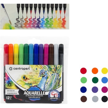 Centropen Akvarelové fixy 8683 12 ks