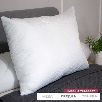 Izidream Капитонирана възглавница Premium 50/70 см гранулиран силиконов пух