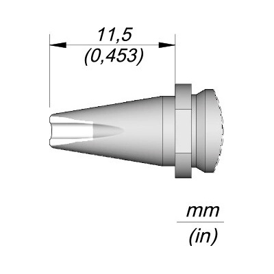 JBC R245010 – pájecí hrot Barrel pro kabely Ø 1,5 mm