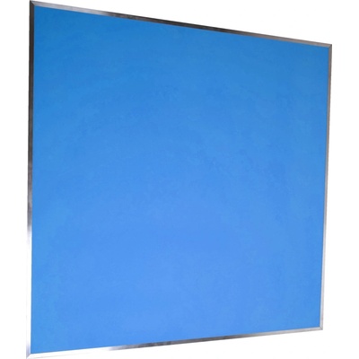 VYLEN s.r.o. Pěnová nástěnka s hliníkovým rámem 100 x 100 cm Modrá 50, 1000 mm x1000 mm