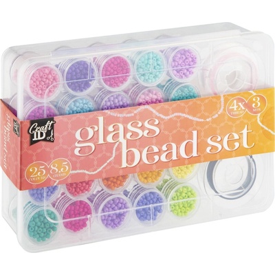 Velká sada skleněných korálků 25 barev – Zbozi.Blesk.cz