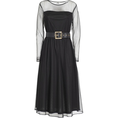 Influencer Рокля 'Belted Dress' черно, размер XS