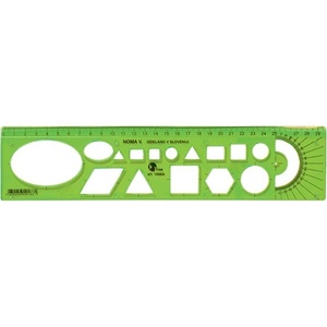 Optima Шаблонна линийка OPTIMA гъвкава зелена 30cm 53065 (53065)