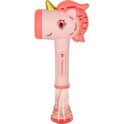 KIK Mýdlová bublinová pistole bublinový stroj jednorožec hůlka světlo zvuk KX3252