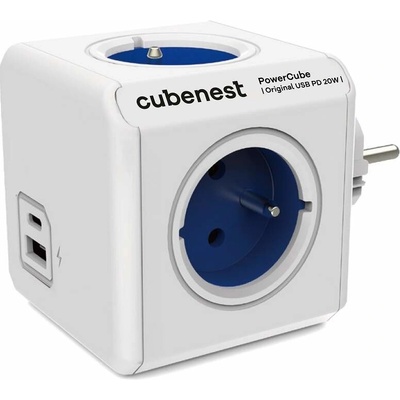 PowerCube , 0.1m, ORIGINAL USB, modrá