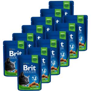 Brit Капсула BRIT Premium Cat Chicken Slices for Sterilised 12 x 100 г