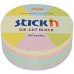 STICK'N Notebook wheel 67x67mm 5 col. pastel 250k