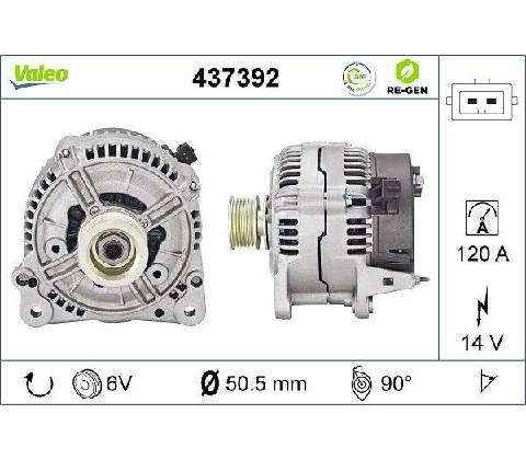 Alternátor VALEO 437392