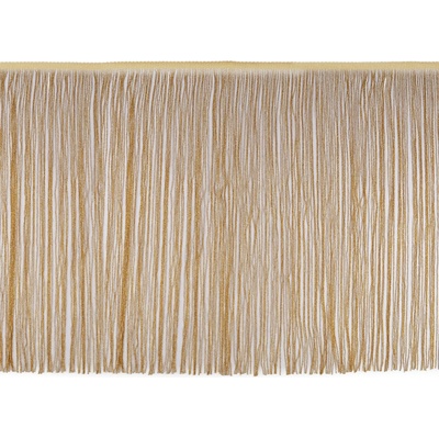 Třásně s lurexem šíře 50 cm zlatá sv. 1 m