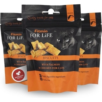Fitmin For Life cat biscuit salmon & chicken 50 g