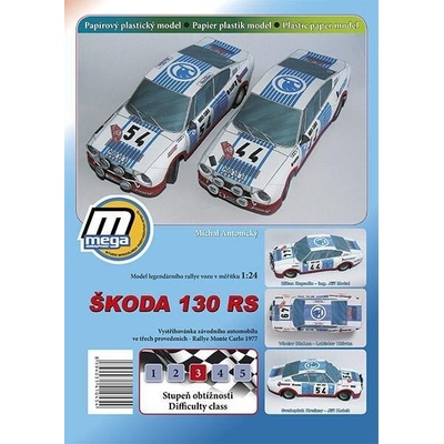 Vystřihovánka Škoda 130RS Rallye Monte Carlo 1977