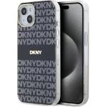DKNY DKHMP15MHRHSEK iPhone 15 Plus 6.7" твърд черен IML калъф с моно & райета MagSafe (DKHMP15MHRHSEK)