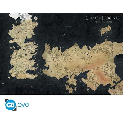 ABYstyle Maxí plakát mapa Westeros a Essos, Hra o trůny (Game of Thrones) – Zbozi.Blesk.cz