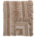 Bloomingville Одеяло Marmi с ресни 130 x 160 см светлокафяво (82066433)