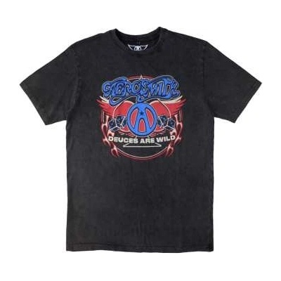 Aerosmith Stone Wash T-shirt: Rainbow Spade