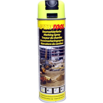 Motip SprayTool stavební značkovací barva žlutá 500ml