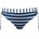 Lidea Дамско бикини долнище Lidea Women's Bay Games Bikini Bottoms Tie Side Bikini bottom - Sea / White - размер 46 (EU) (150-5237-0116)