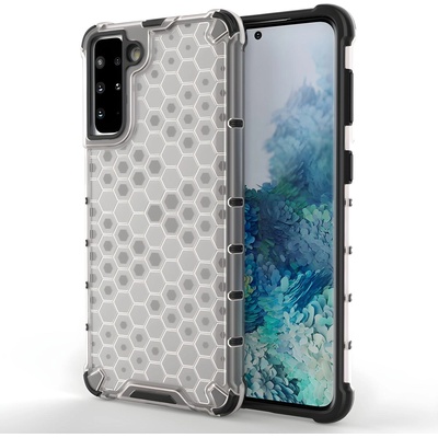 Samsung Honeycomb брониран калъф със силиконова рамка за Samsung Galaxy S21 Plus 5G/Galaxy S30 Plus - Прозрачен KP10013