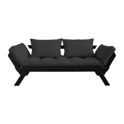 Karup sofa Bebop *180 cm black + futon dark grey 734