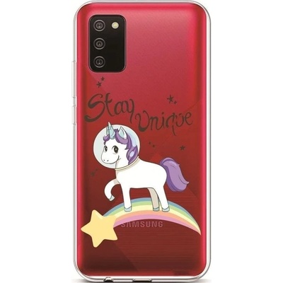 Púzdro TopQ Samsung A02s silikón Stay Unicorn