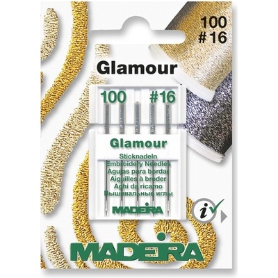 Vyšívací jehly Madeira Glamour 100/16
