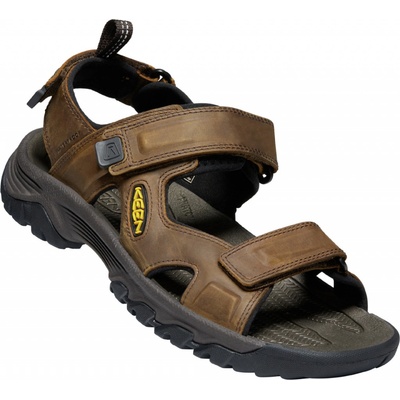 Keen Targhee III Open Toe Sandal M bison/mulch pánské kožené outdoorové sandály