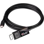 Club 3D кабел - CAC-1557 (USB-C към DisplayPort 1.4, HDR, 1, 8 м, 8K60Hz) (CAC-1557)