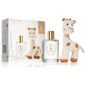 Sophie la girafe Тоалетна Вода 100 мл + Плюшена Играчка Жираф 17 cm - Подаръчен Комплект за Деца