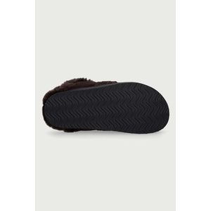 Nokwol пантофи дамски от кожа Toby Brown Suede Shearling